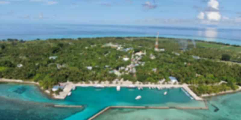 Farm islands in Maldives
