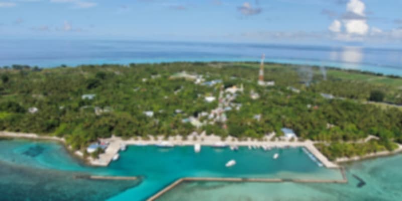 Farm islands in Maldives