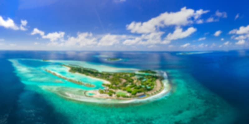 Honeymoon islands in Maldives