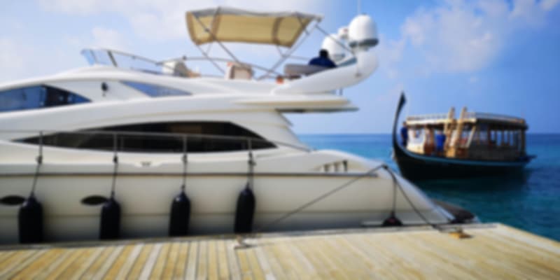 Speedboats in Maldives