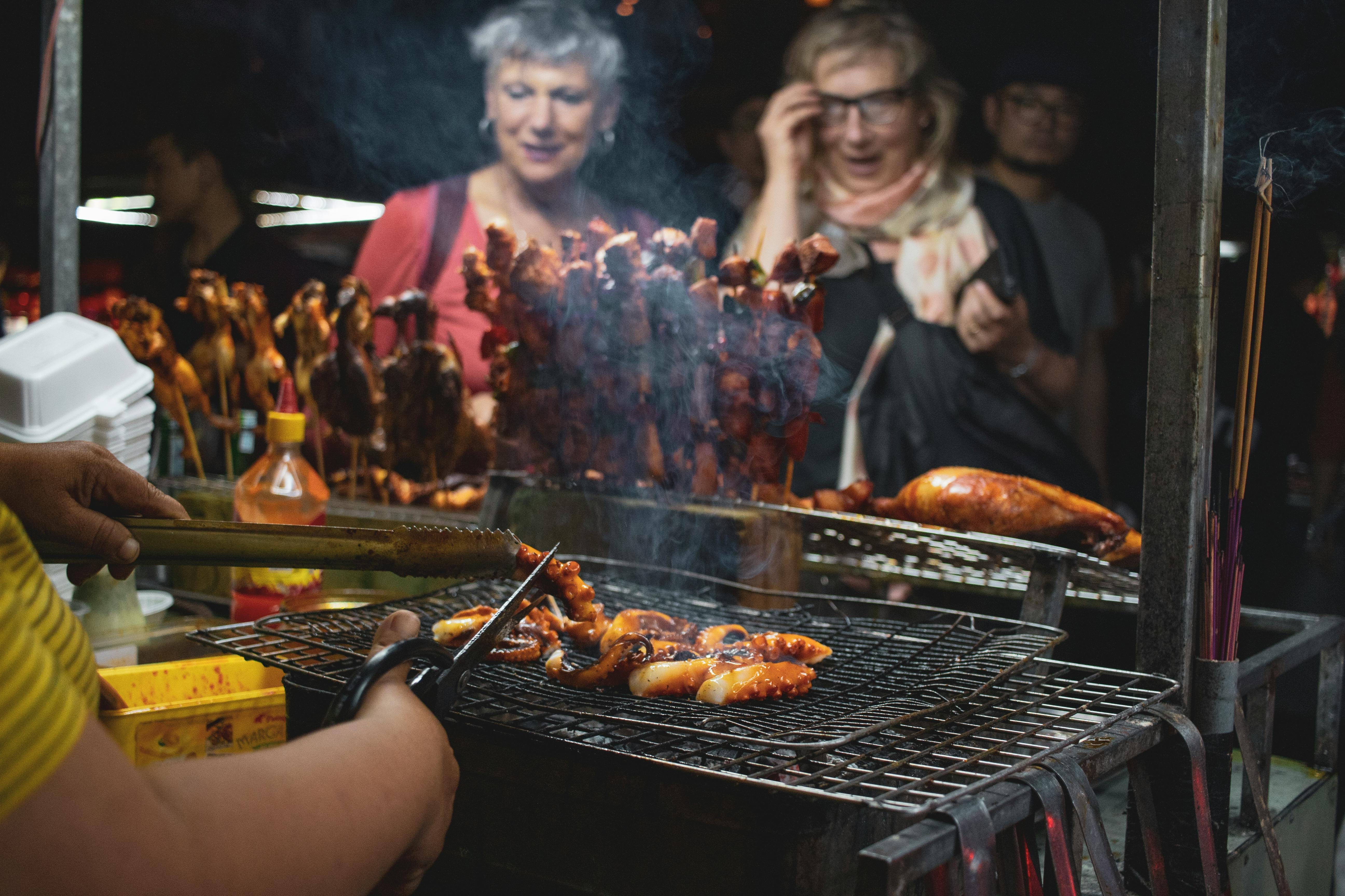street food stall in vietnam