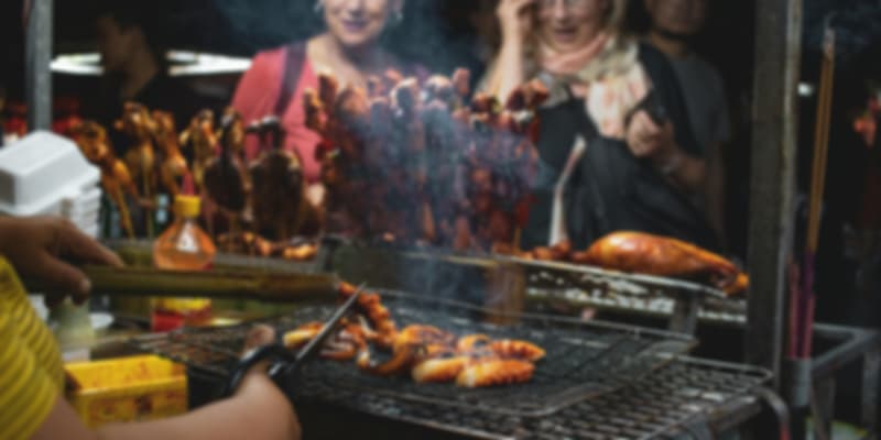 street food stall in vietnam